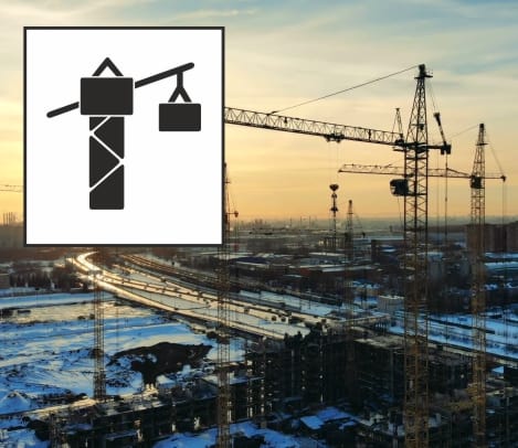 cranes and construction machinery