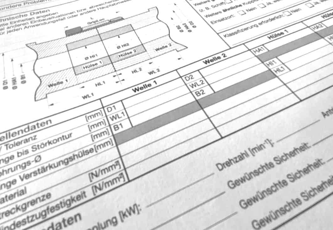 Anfrageblätter Ansicht